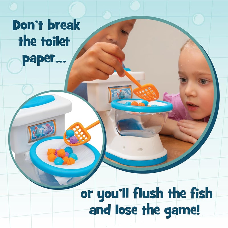 PlayMonster Dont Flush The Fish Board Games for Kids - Board Games for Family Game Night for Kids and Adults, Fun Balancing Game, Preschool, Toddler Toys, Ages 4+ - Image 2